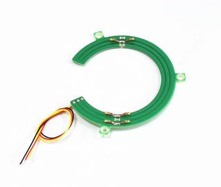 Flat Pancake Slip Ring Thin Space Through Bore 55mm 0-5VDC For Electrombile
