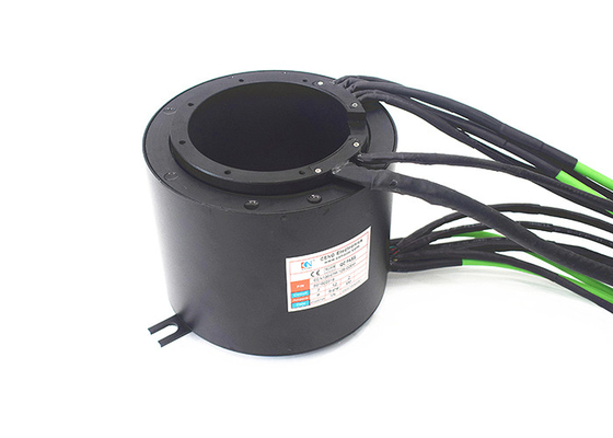 2 X 100M Through Hole Ethernet Slip Ring Dia. 100 میلی متر دمای -40 درجه سانتی گراد