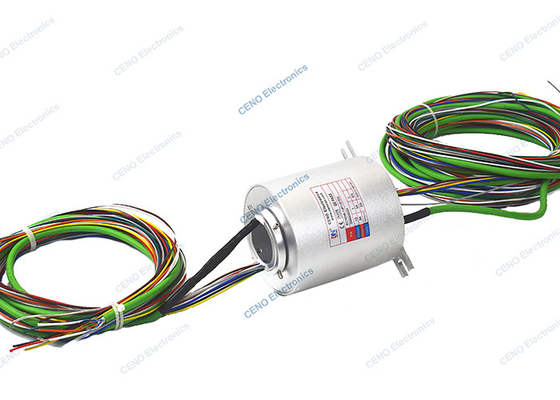 1000M Gigabit Ethernet Slip Ring یکپارچه تماس با فلز گرانبها 0 - 300rpm