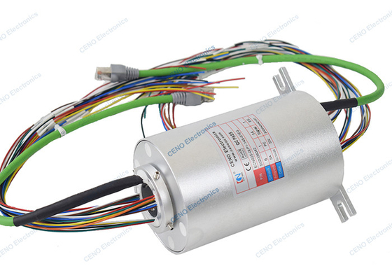 0 - 380 ولت AC / DC سیگنال اترنت Slip Ring Compabitle با 6 مدار جمع کننده الکتریکی