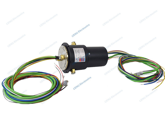 0 - اتحادیه چرخشی پنوماتیک 480 ولت AC/DC با کانکتور الکتریکی / حلقه لغزش سیگنال اترنت