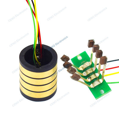 حلقه جدا از دو نصف سبک و تقسیم سیگنال الکتریکی چرخش مفصل