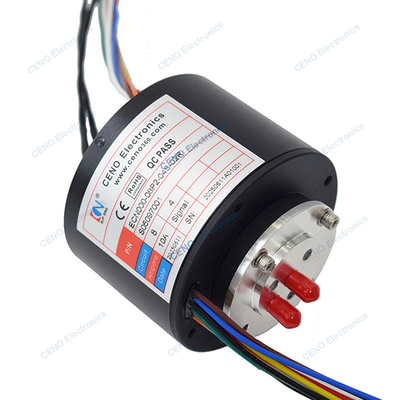 یکپارچه کردن قدرت الکتریکی و حلقه لغزنده فرکانس رادیویی با مفصل چرخشی rf