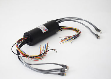 کانکتور دوار سیگنال اترنت Rotary Joint Ernet Slip Ring RJ45 با اتصال کابل گربه